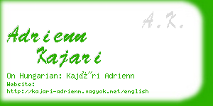 adrienn kajari business card